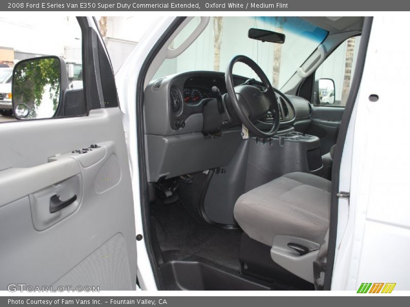 Oxford White / Medium Flint 2008 Ford E Series Van E350 Super Duty Commericial Extended