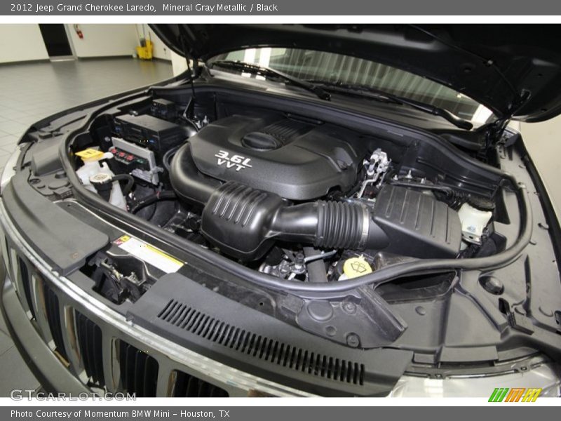 Mineral Gray Metallic / Black 2012 Jeep Grand Cherokee Laredo