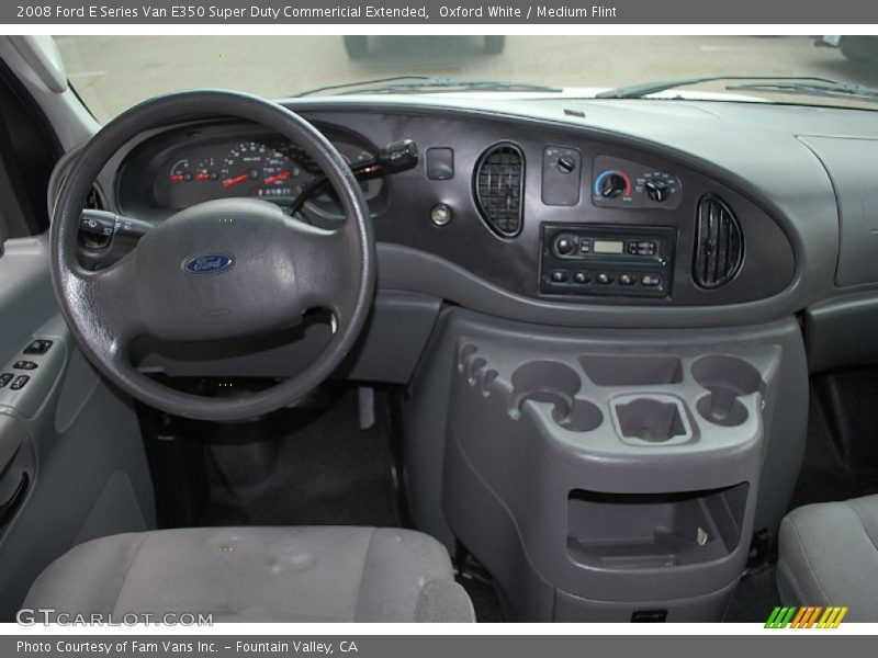 Oxford White / Medium Flint 2008 Ford E Series Van E350 Super Duty Commericial Extended