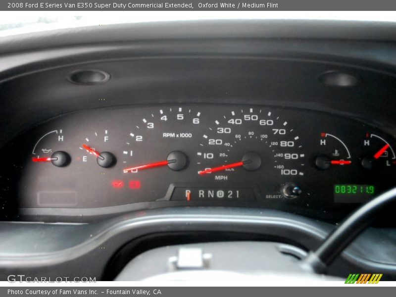 Oxford White / Medium Flint 2008 Ford E Series Van E350 Super Duty Commericial Extended