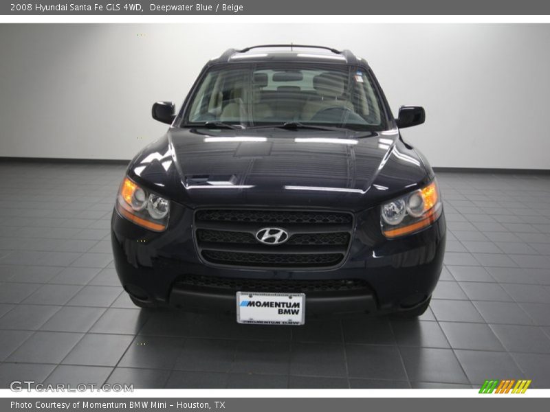 Deepwater Blue / Beige 2008 Hyundai Santa Fe GLS 4WD