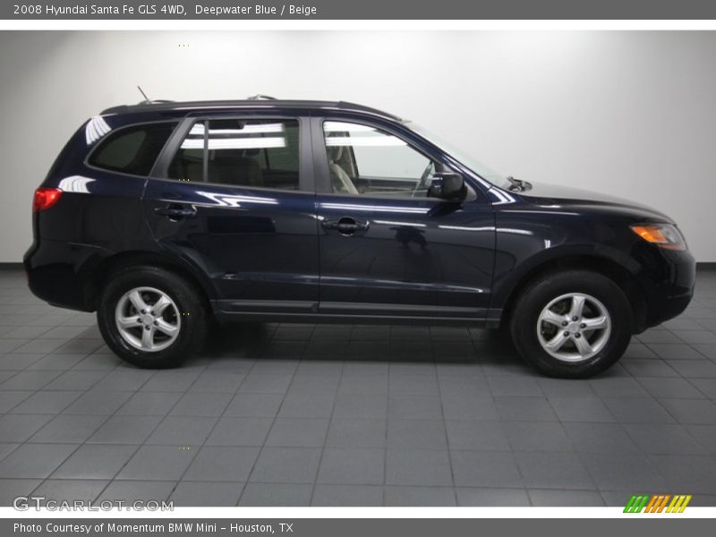 Deepwater Blue / Beige 2008 Hyundai Santa Fe GLS 4WD
