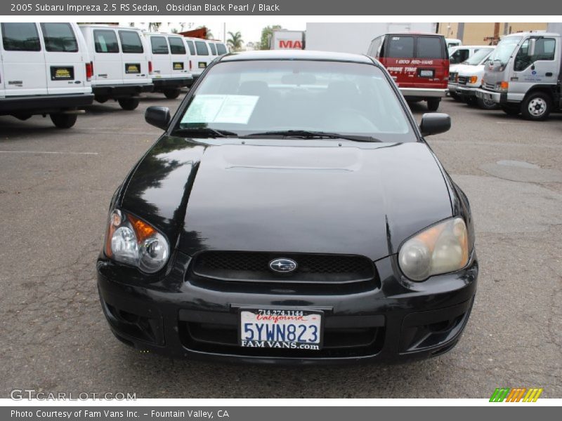 Obsidian Black Pearl / Black 2005 Subaru Impreza 2.5 RS Sedan