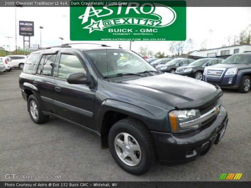 Dark Gray Metallic / Light Gray 2005 Chevrolet TrailBlazer LS 4x4
