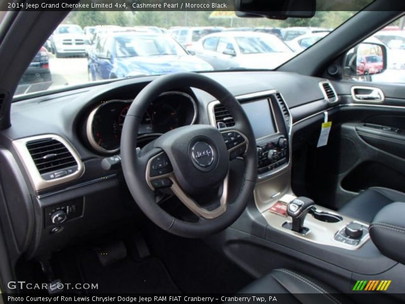 Cashmere Pearl / Morocco Black 2014 Jeep Grand Cherokee Limited 4x4
