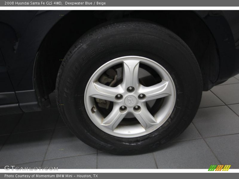 Deepwater Blue / Beige 2008 Hyundai Santa Fe GLS 4WD