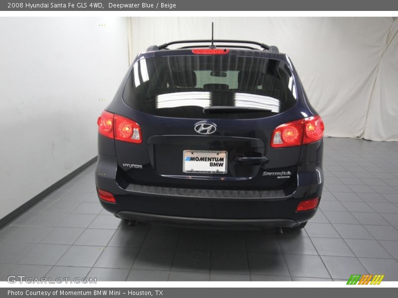 Deepwater Blue / Beige 2008 Hyundai Santa Fe GLS 4WD
