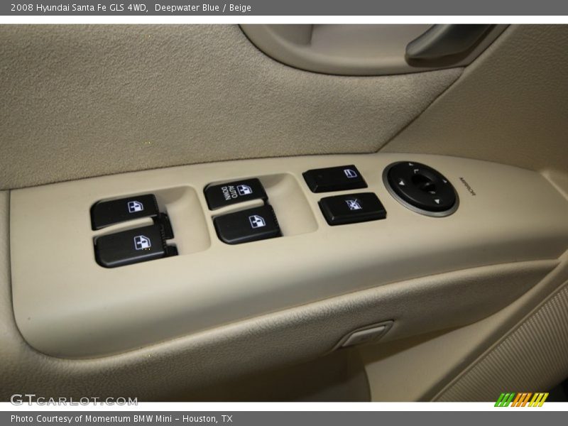 Deepwater Blue / Beige 2008 Hyundai Santa Fe GLS 4WD