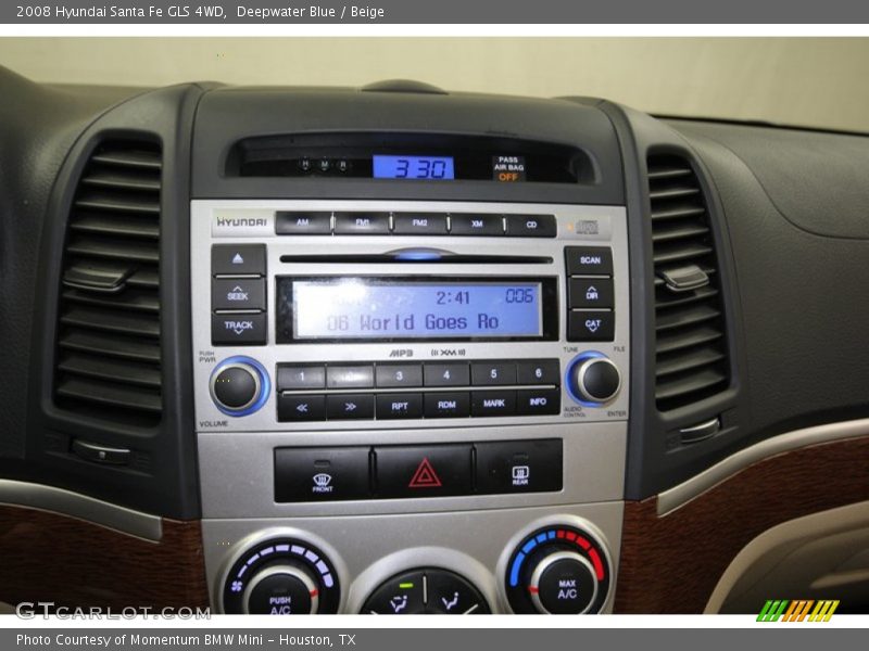 Deepwater Blue / Beige 2008 Hyundai Santa Fe GLS 4WD