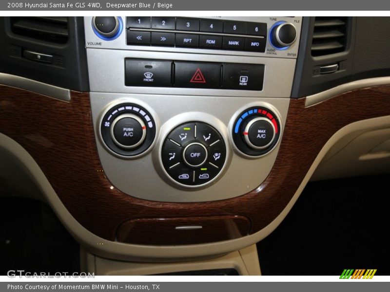 Deepwater Blue / Beige 2008 Hyundai Santa Fe GLS 4WD