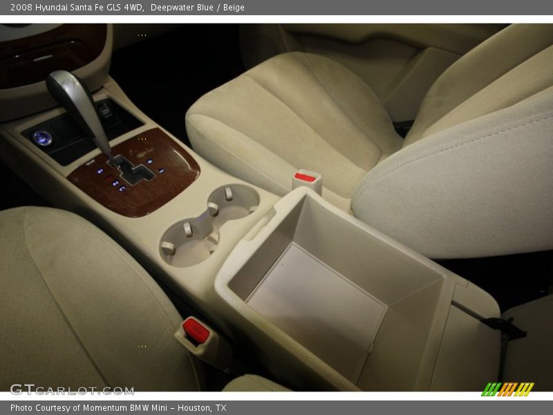 Deepwater Blue / Beige 2008 Hyundai Santa Fe GLS 4WD
