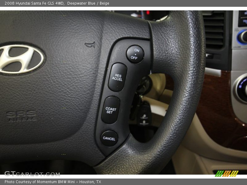 Deepwater Blue / Beige 2008 Hyundai Santa Fe GLS 4WD