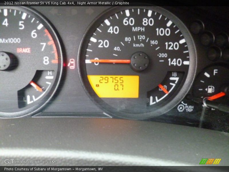 Night Armor Metallic / Graphite 2012 Nissan Frontier SV V6 King Cab 4x4