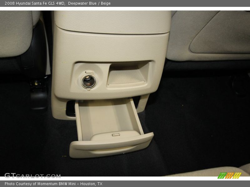 Deepwater Blue / Beige 2008 Hyundai Santa Fe GLS 4WD