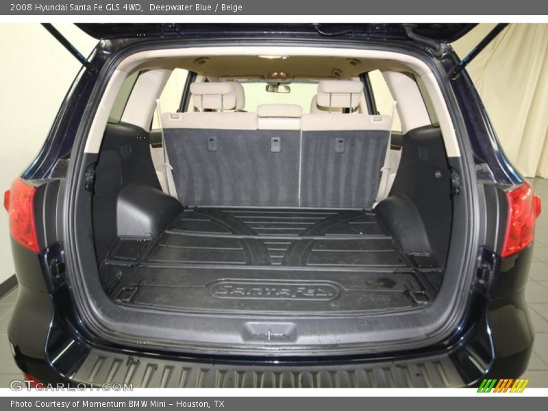 Deepwater Blue / Beige 2008 Hyundai Santa Fe GLS 4WD