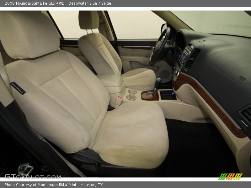 Deepwater Blue / Beige 2008 Hyundai Santa Fe GLS 4WD