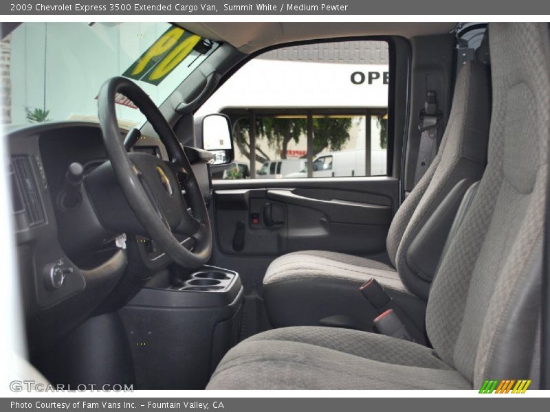 Summit White / Medium Pewter 2009 Chevrolet Express 3500 Extended Cargo Van