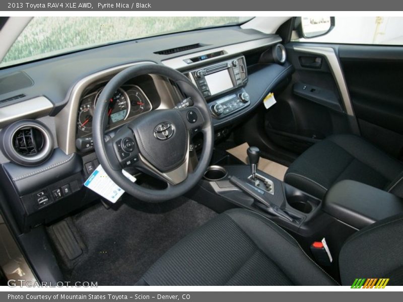 Pyrite Mica / Black 2013 Toyota RAV4 XLE AWD