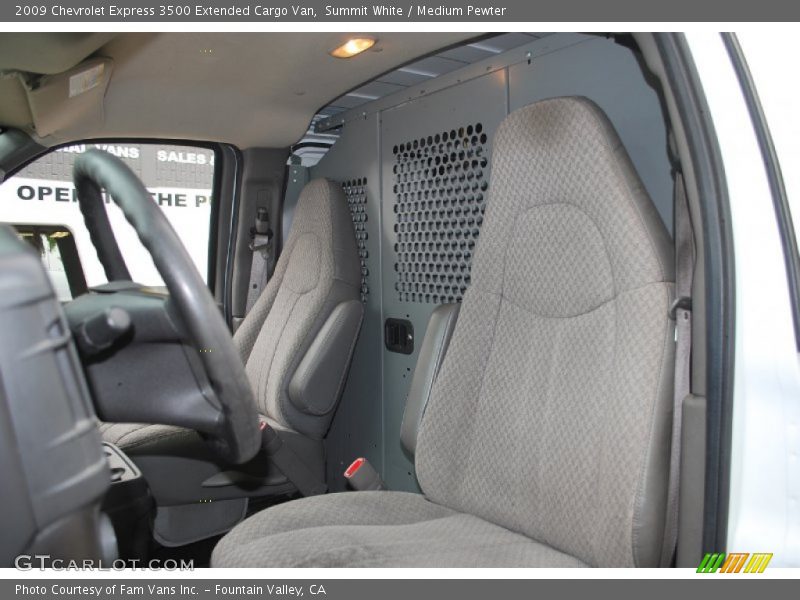 Summit White / Medium Pewter 2009 Chevrolet Express 3500 Extended Cargo Van