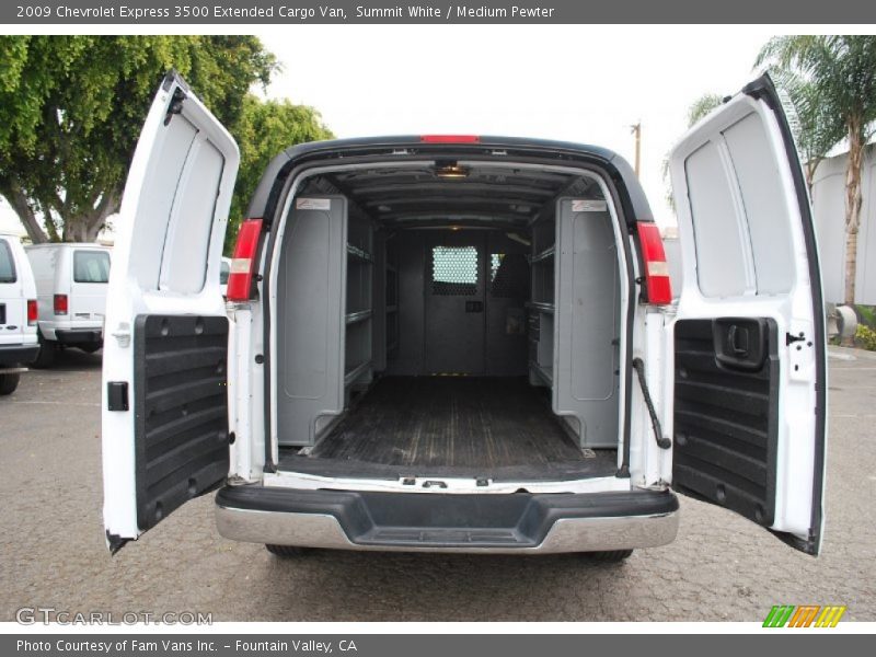 Summit White / Medium Pewter 2009 Chevrolet Express 3500 Extended Cargo Van