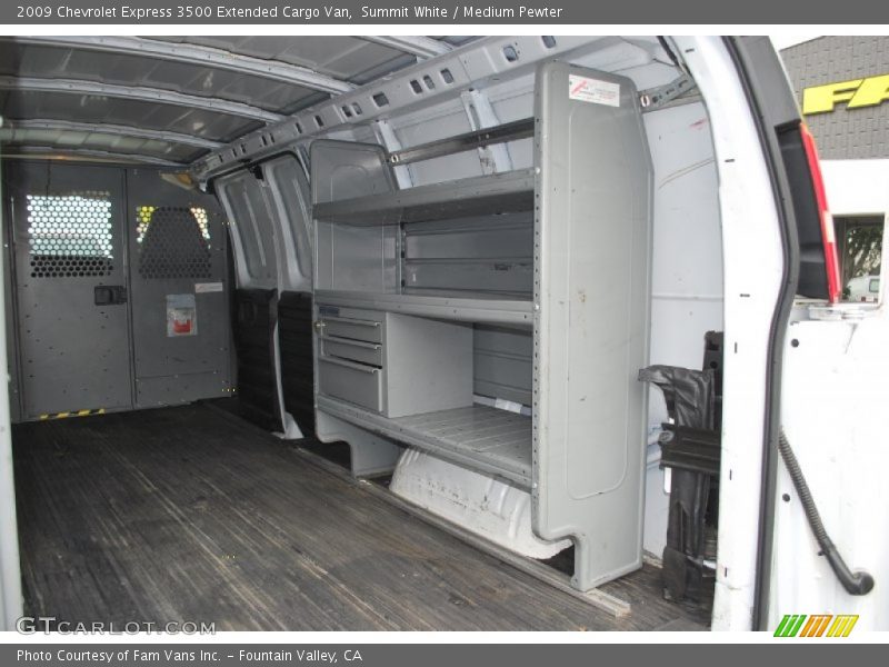Summit White / Medium Pewter 2009 Chevrolet Express 3500 Extended Cargo Van