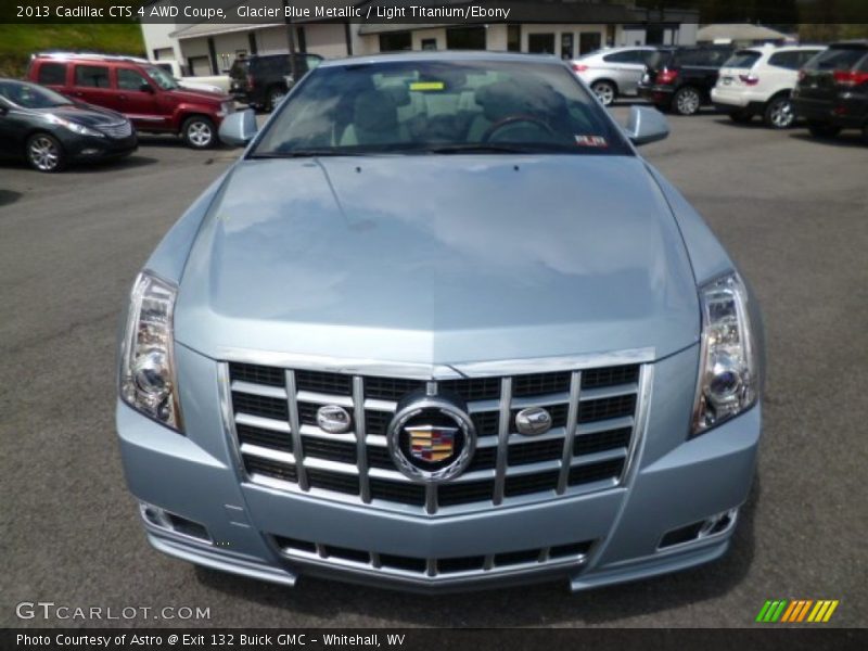 Glacier Blue Metallic / Light Titanium/Ebony 2013 Cadillac CTS 4 AWD Coupe