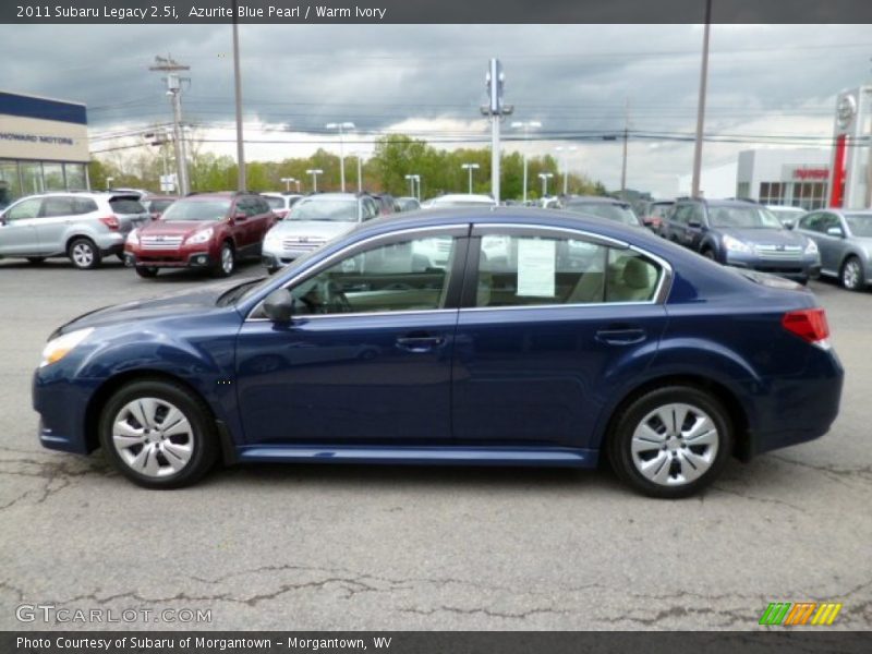 Azurite Blue Pearl / Warm Ivory 2011 Subaru Legacy 2.5i
