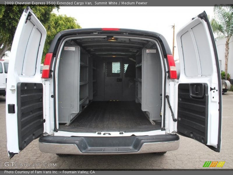 Summit White / Medium Pewter 2009 Chevrolet Express 3500 Extended Cargo Van