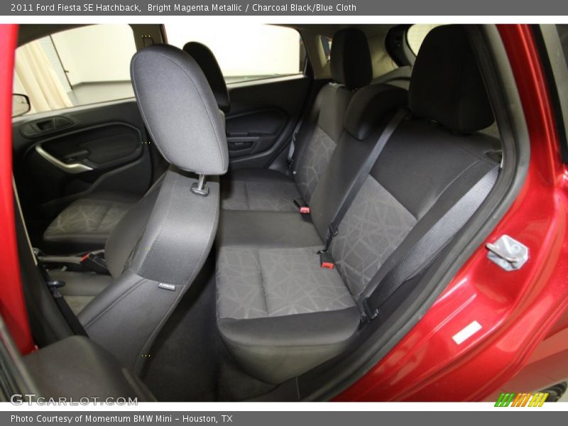 Bright Magenta Metallic / Charcoal Black/Blue Cloth 2011 Ford Fiesta SE Hatchback