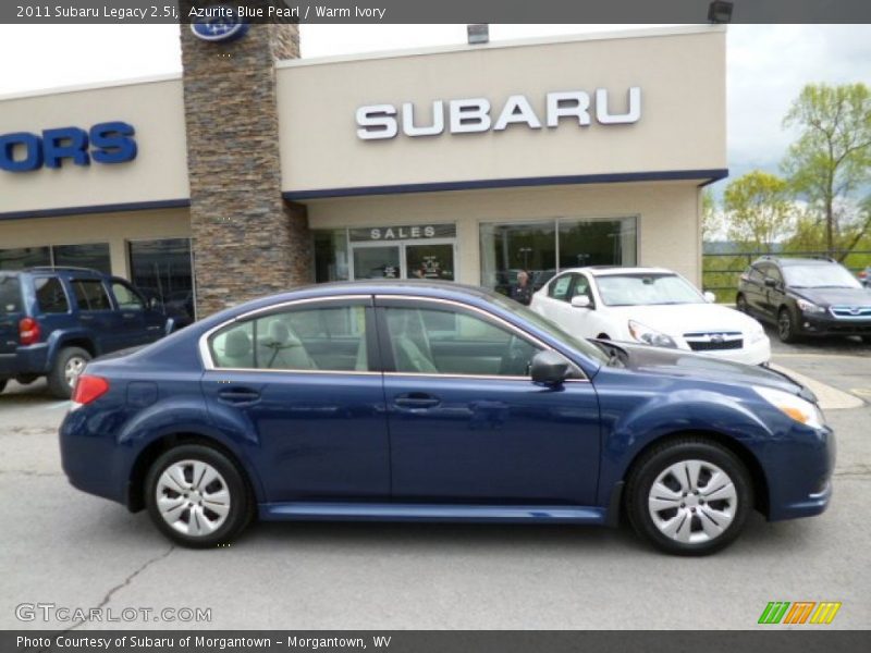Azurite Blue Pearl / Warm Ivory 2011 Subaru Legacy 2.5i