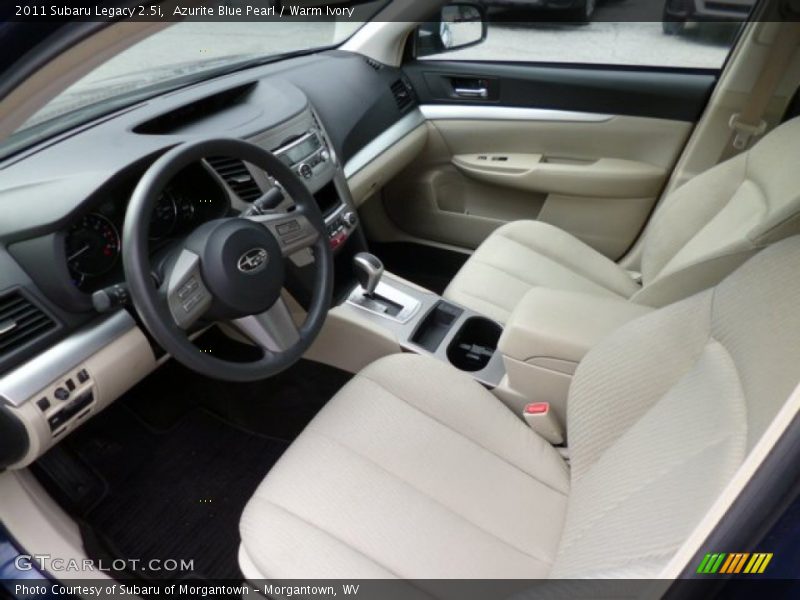 Azurite Blue Pearl / Warm Ivory 2011 Subaru Legacy 2.5i