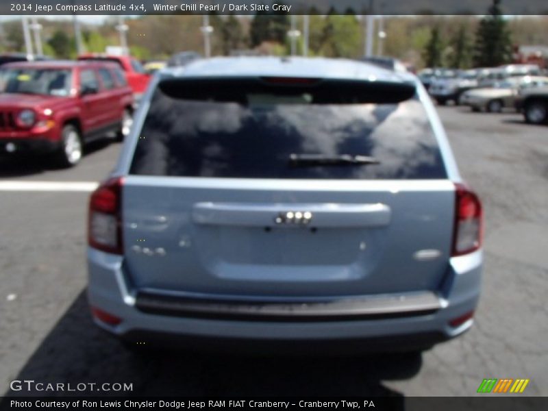 Winter Chill Pearl / Dark Slate Gray 2014 Jeep Compass Latitude 4x4
