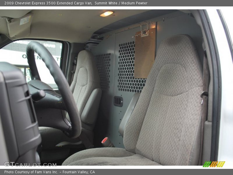 Summit White / Medium Pewter 2009 Chevrolet Express 3500 Extended Cargo Van