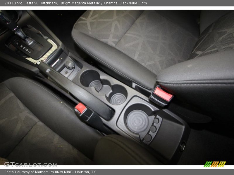 Bright Magenta Metallic / Charcoal Black/Blue Cloth 2011 Ford Fiesta SE Hatchback