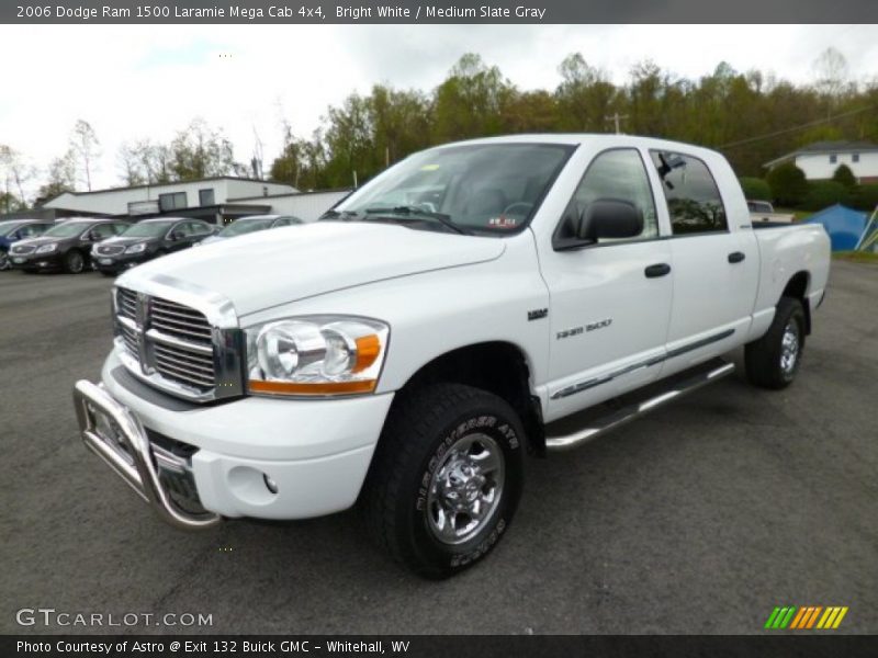 Bright White / Medium Slate Gray 2006 Dodge Ram 1500 Laramie Mega Cab 4x4