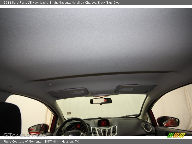 Bright Magenta Metallic / Charcoal Black/Blue Cloth 2011 Ford Fiesta SE Hatchback
