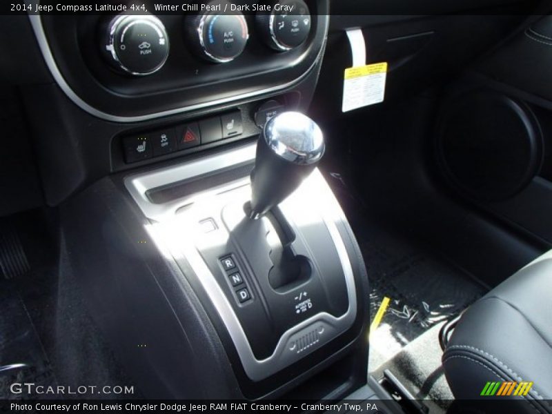 Winter Chill Pearl / Dark Slate Gray 2014 Jeep Compass Latitude 4x4
