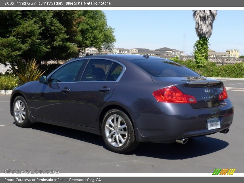 Blue Slate Metallic / Stone 2009 Infiniti G 37 Journey Sedan