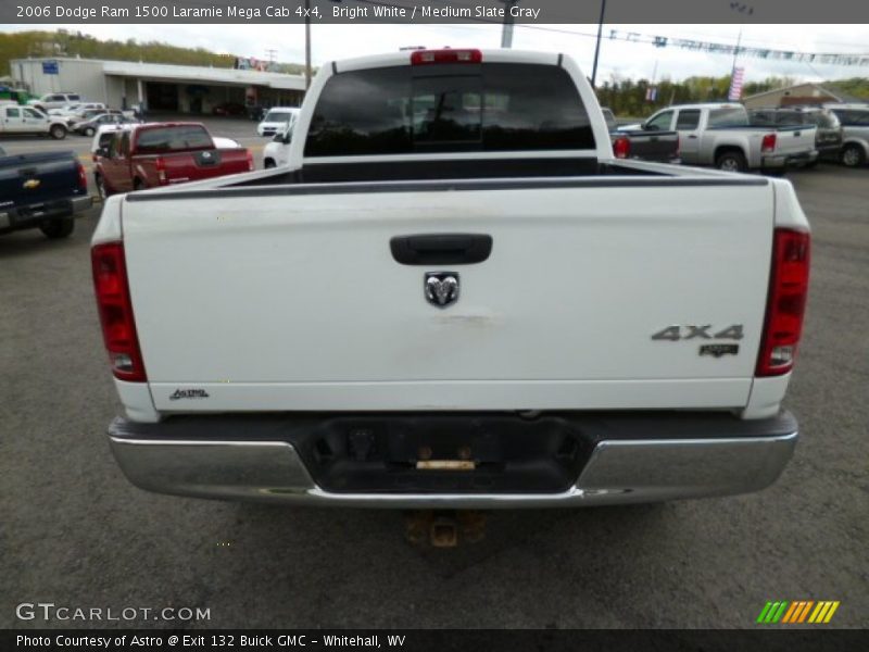 Bright White / Medium Slate Gray 2006 Dodge Ram 1500 Laramie Mega Cab 4x4