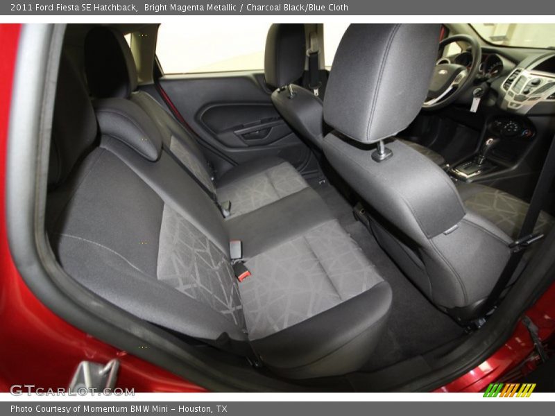 Bright Magenta Metallic / Charcoal Black/Blue Cloth 2011 Ford Fiesta SE Hatchback
