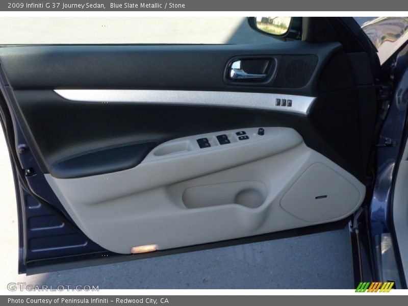Blue Slate Metallic / Stone 2009 Infiniti G 37 Journey Sedan
