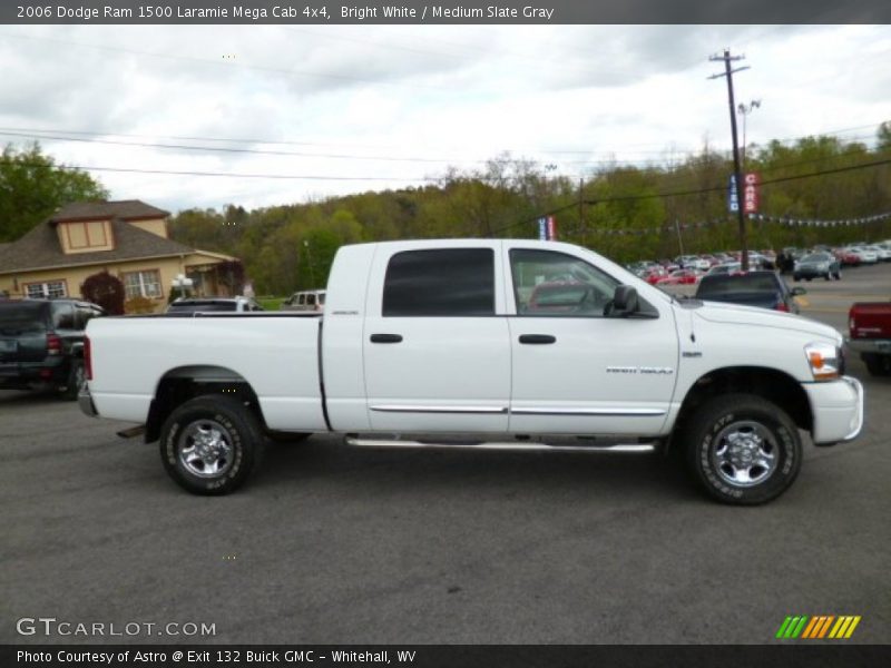Bright White / Medium Slate Gray 2006 Dodge Ram 1500 Laramie Mega Cab 4x4