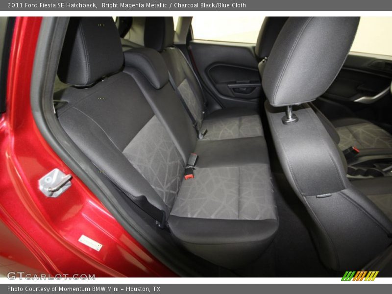 Bright Magenta Metallic / Charcoal Black/Blue Cloth 2011 Ford Fiesta SE Hatchback