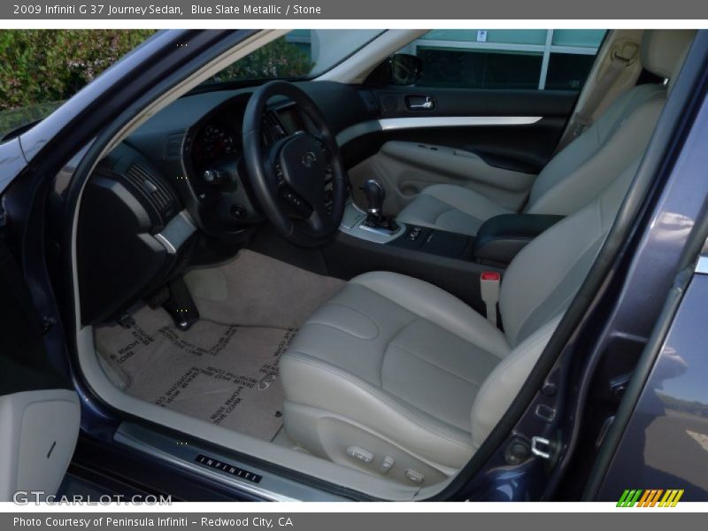 Blue Slate Metallic / Stone 2009 Infiniti G 37 Journey Sedan
