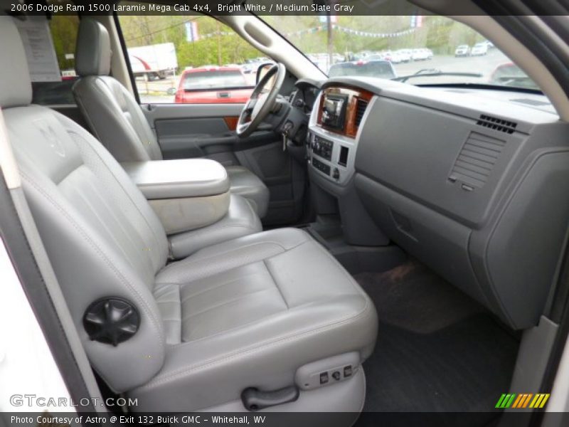 Bright White / Medium Slate Gray 2006 Dodge Ram 1500 Laramie Mega Cab 4x4