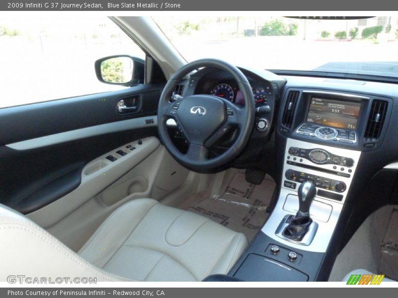 Blue Slate Metallic / Stone 2009 Infiniti G 37 Journey Sedan