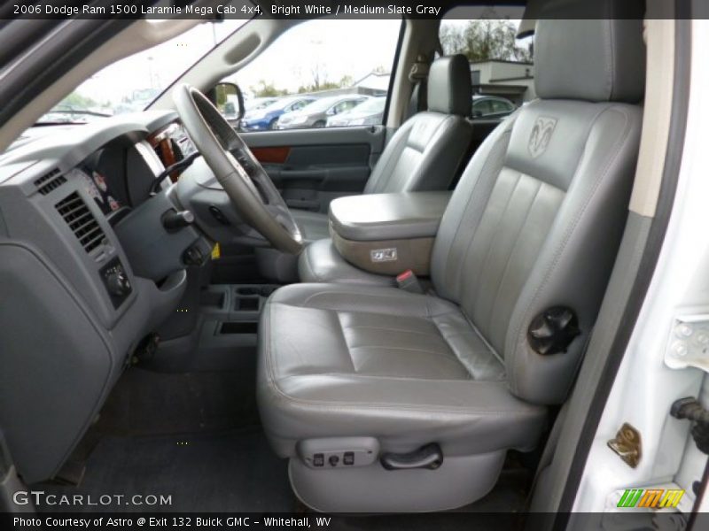 Bright White / Medium Slate Gray 2006 Dodge Ram 1500 Laramie Mega Cab 4x4