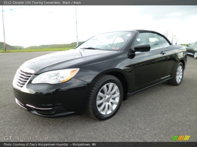 Black / Black 2012 Chrysler 200 Touring Convertible