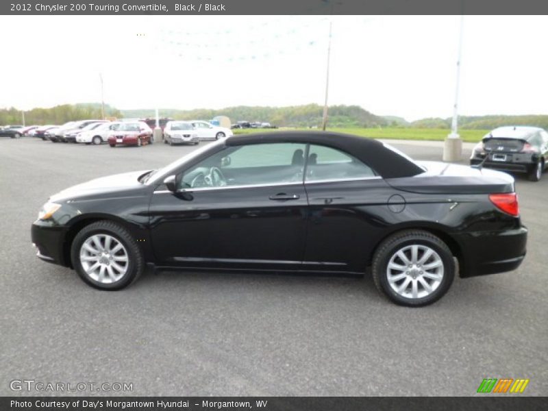 Black / Black 2012 Chrysler 200 Touring Convertible