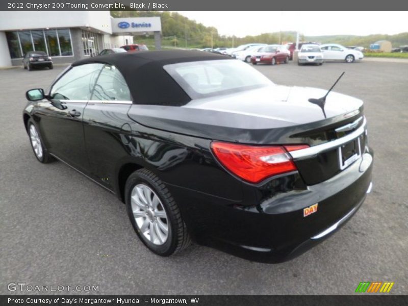 Black / Black 2012 Chrysler 200 Touring Convertible